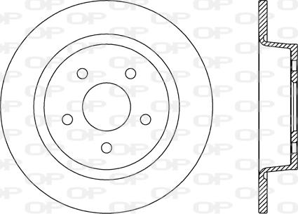 Open Parts BDR2635.10 - Тормозной диск autospares.lv