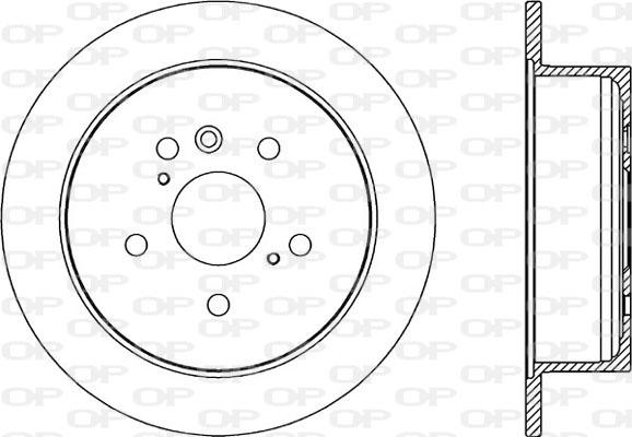 Open Parts BDR2049.10 - Тормозной диск autospares.lv