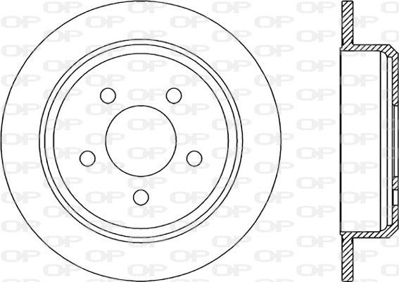 Open Parts BDR2005.10 - Тормозной диск autospares.lv