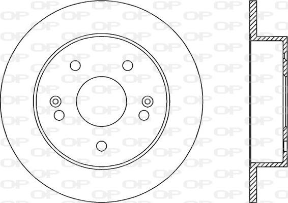 Open Parts BDR2018.10 - Тормозной диск autospares.lv