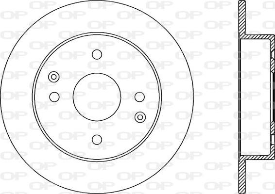 Open Parts BDR2017.10 - Тормозной диск autospares.lv