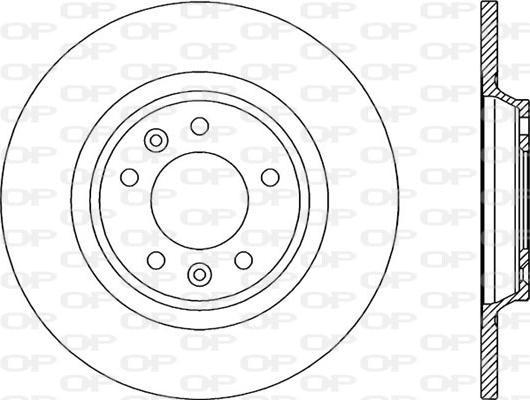 Open Parts BDR2034.10 - Тормозной диск autospares.lv