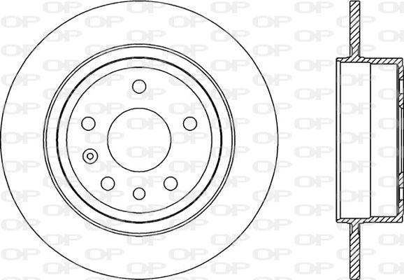 Open Parts BDR2035.10 - Тормозной диск autospares.lv