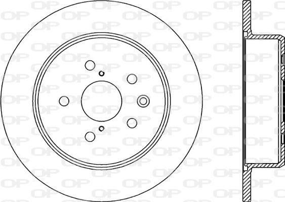 Open Parts BDR2020.10 - Тормозной диск autospares.lv