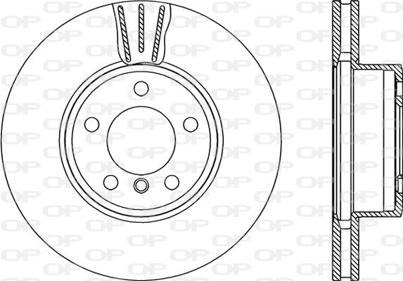 Open Parts BDR2196.20 - Тормозной диск autospares.lv