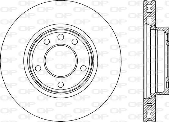 Open Parts BDR2193.20 - Тормозной диск autospares.lv