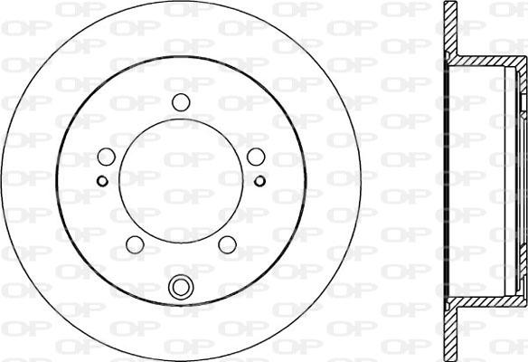 Open Parts BDR2189.10 - Тормозной диск autospares.lv