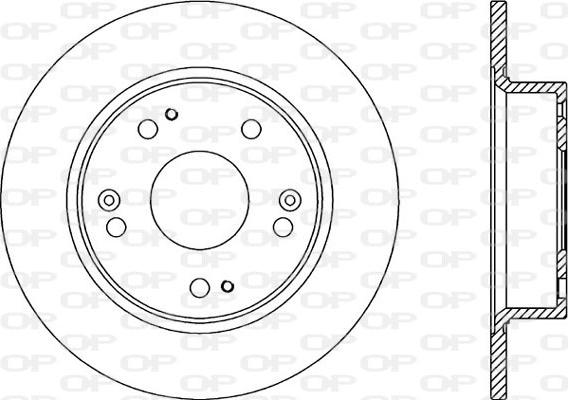 Open Parts BDR2185.10 - Тормозной диск autospares.lv