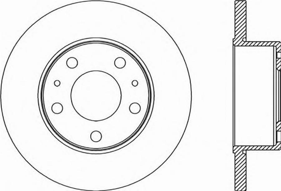 Open Parts BDR2180.10 - Тормозной диск autospares.lv