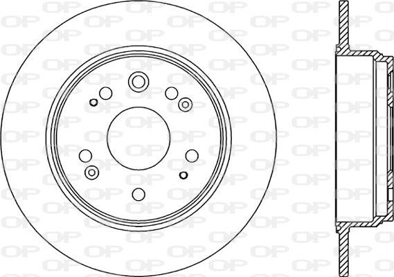 Open Parts BDR2171.10 - Тормозной диск autospares.lv