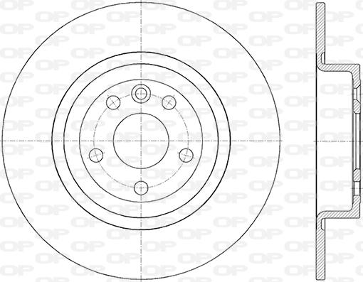 Open Parts BDR2844.10 - Тормозной диск autospares.lv