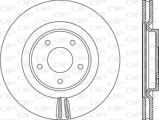 Open Parts BDR2804.20 - Тормозной диск autospares.lv