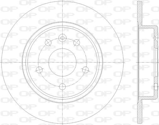 Open Parts BDR2815.10 - Тормозной диск autospares.lv