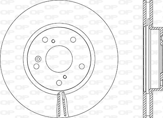 Open Parts BDR2889.20 - Тормозной диск autospares.lv