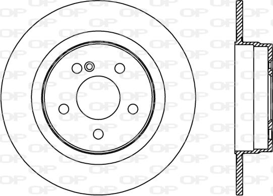 Open Parts BDR2395.10 - Тормозной диск autospares.lv