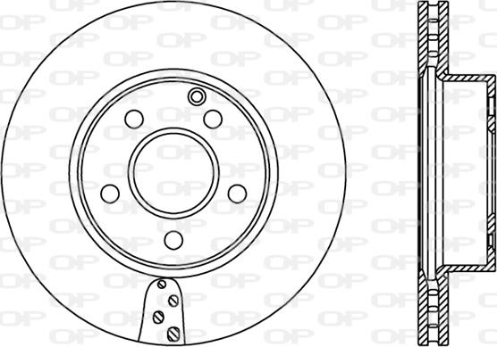 Open Parts BDR2391.20 - Тормозной диск autospares.lv