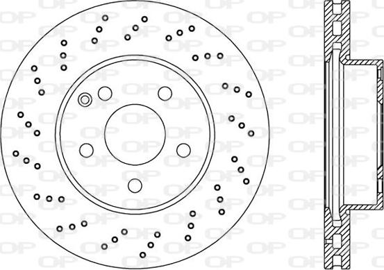 Open Parts BDR2393.25 - Тормозной диск autospares.lv