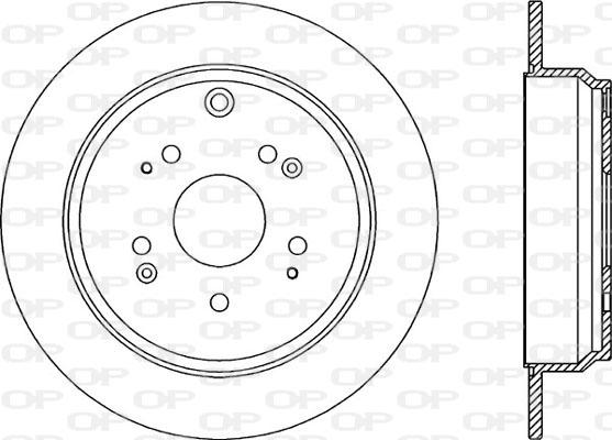 Open Parts BDR2343.10 - Тормозной диск autospares.lv