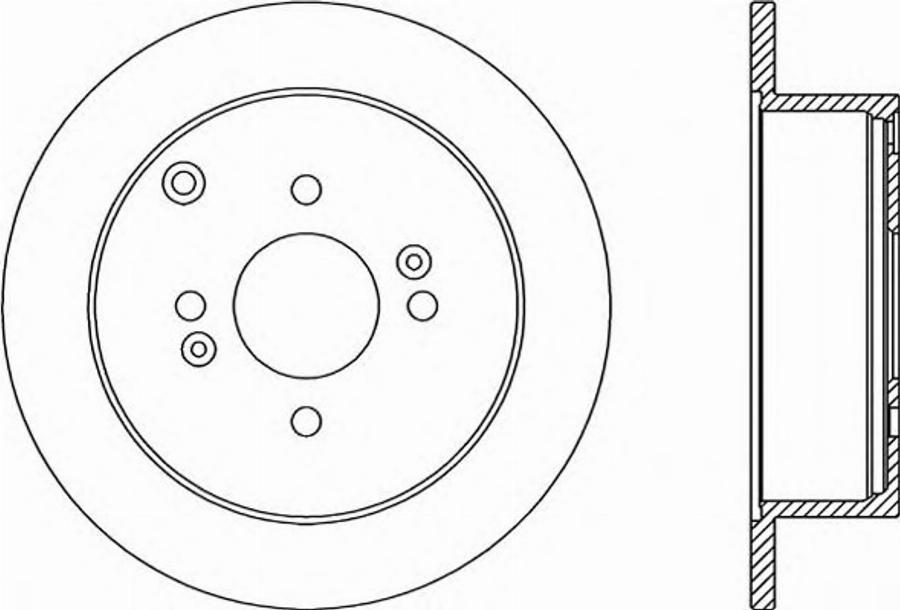 Open Parts BDR2354.10 - Тормозной диск autospares.lv