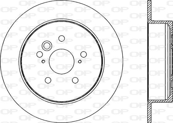 Open Parts BDR2313.10 - Тормозной диск autospares.lv