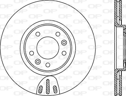 Open Parts BDR2380.20 - Тормозной диск autospares.lv