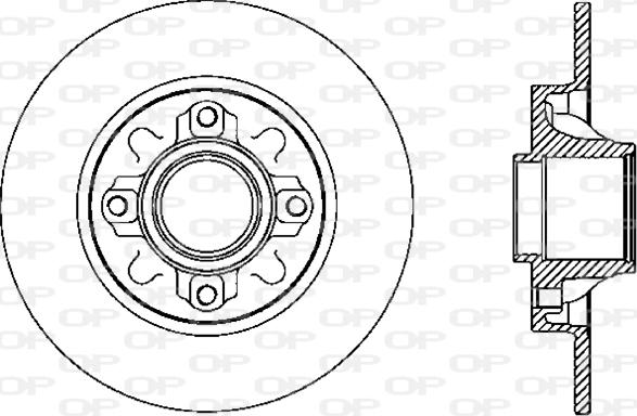 Open Parts BDR2388.10 - Тормозной диск autospares.lv