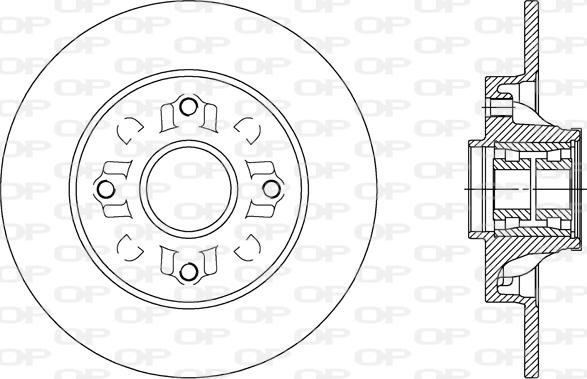 Open Parts BDR2388.30 - Тормозной диск autospares.lv