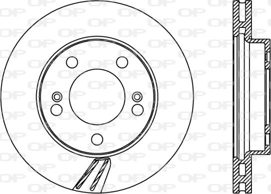 Open Parts BDR2376.20 - Тормозной диск autospares.lv