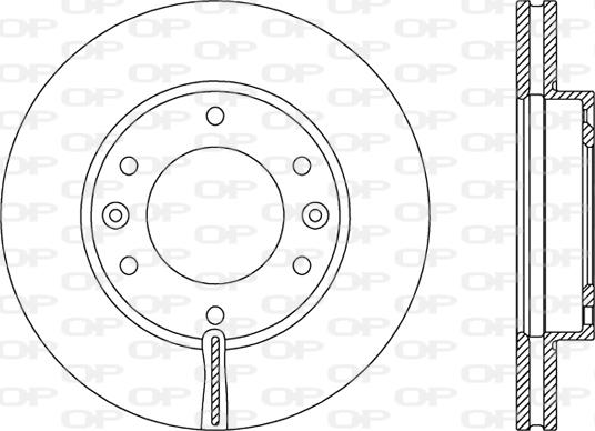 Open Parts BDR2371.20 - Тормозной диск autospares.lv