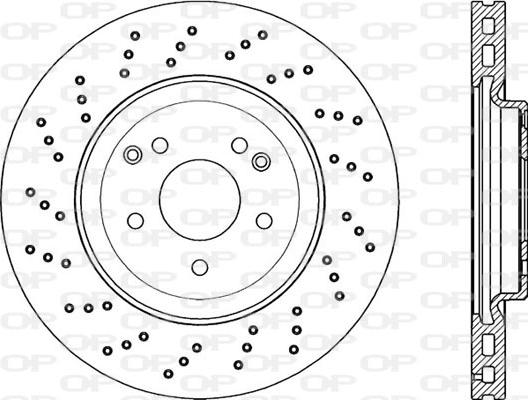 Open Parts BDR2244.25 - Тормозной диск autospares.lv