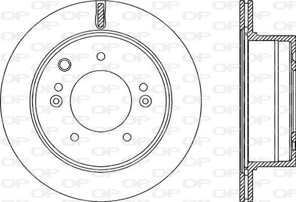 Open Parts BDR2241.20 - Тормозной диск autospares.lv