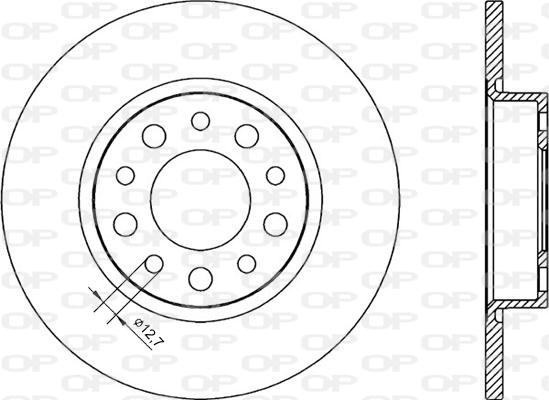 Open Parts BDR2248.10 - Тормозной диск autospares.lv