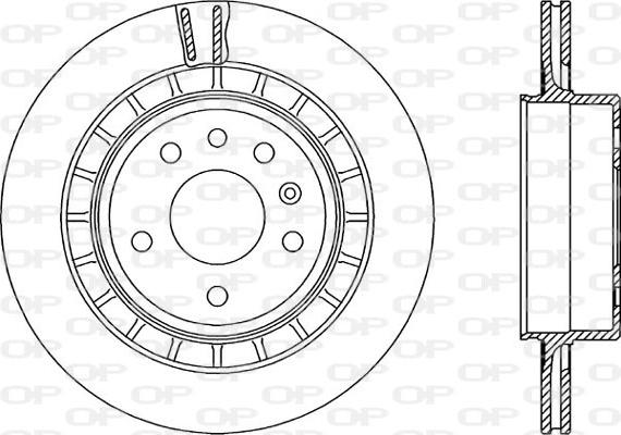 Open Parts BDR2242.20 - Тормозной диск autospares.lv