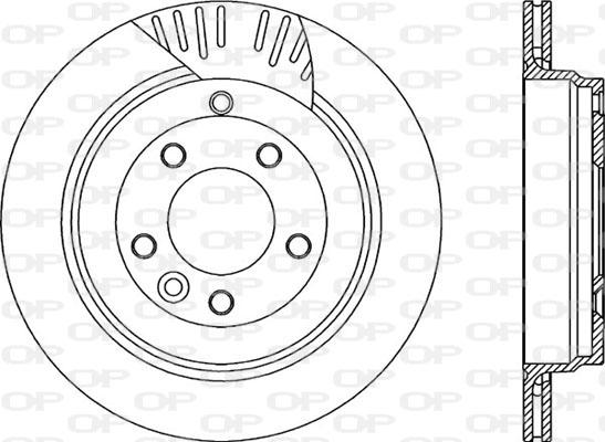 Open Parts BDR2256.20 - Тормозной диск autospares.lv