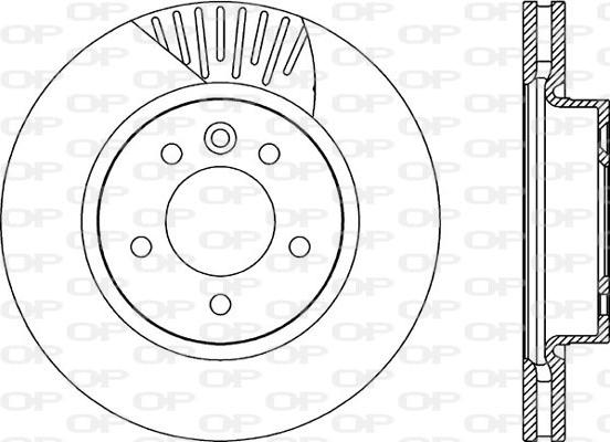 Open Parts BDR2251.20 - Тормозной диск autospares.lv