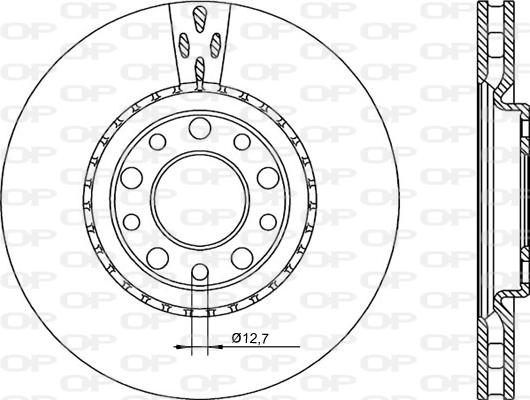 Open Parts BDR2253.20 - Тормозной диск autospares.lv