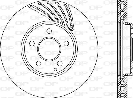 Open Parts BDR2267.20 - Тормозной диск autospares.lv