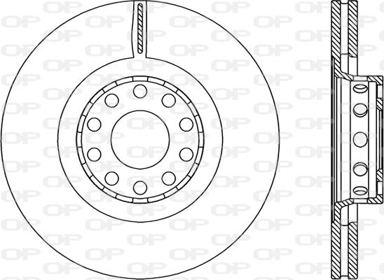 Open Parts BDR2206.20 - Тормозной диск autospares.lv