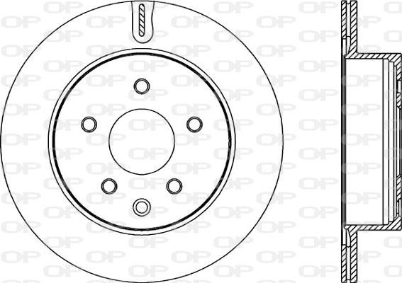 Open Parts BDR2208.20 - Тормозной диск autospares.lv