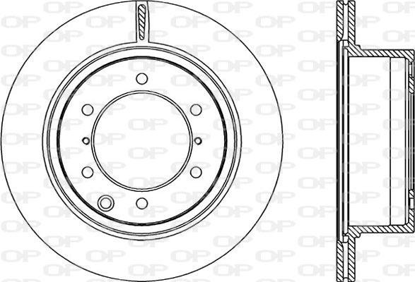 Open Parts BDR2211.20 - Тормозной диск autospares.lv