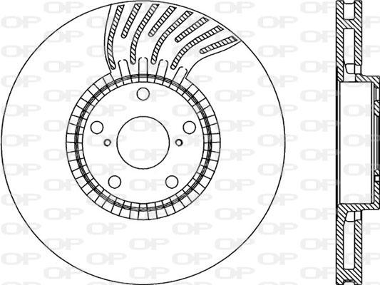 Open Parts BDR2284.20 - Тормозной диск autospares.lv