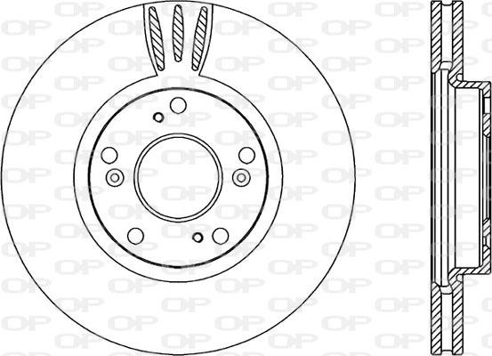 Open Parts BDR2226.20 - Тормозной диск autospares.lv