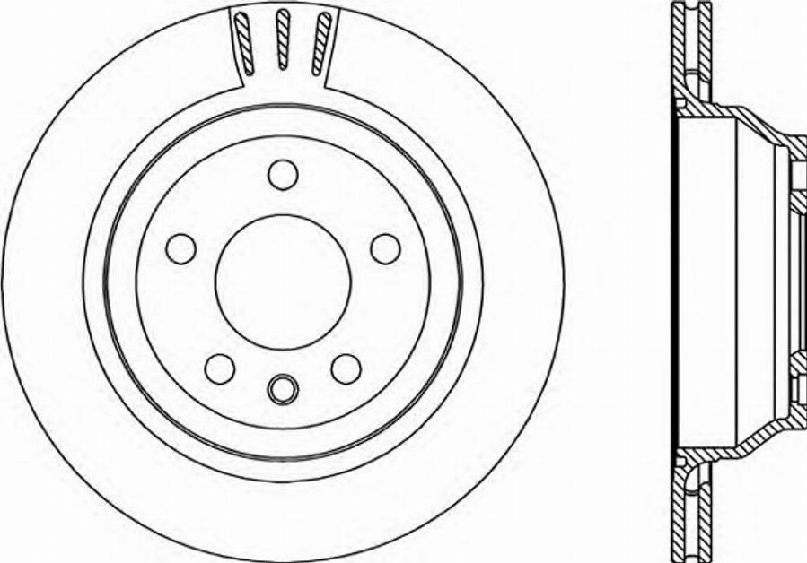 Open Parts BDR2220.20 - Тормозной диск autospares.lv