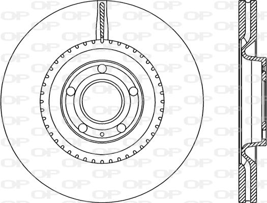 Open Parts BDR2270.20 - Тормозной диск autospares.lv