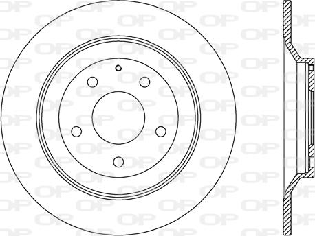 Open Parts BDR2705.10 - Тормозной диск autospares.lv