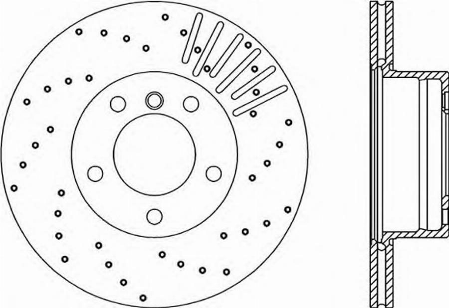 Open Parts BDRS1669.25 - Тормозной диск autospares.lv