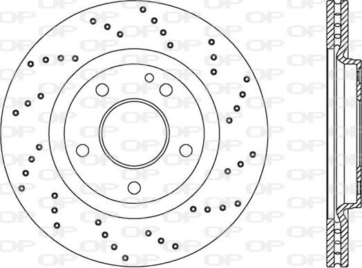 Open Parts BDRS2054.25 - Тормозной диск autospares.lv