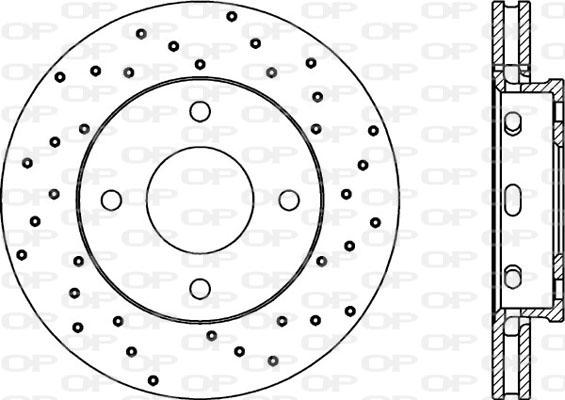 Open Parts BDRS2055.25 - Тормозной диск autospares.lv