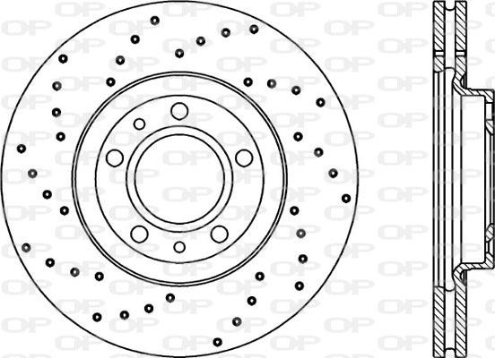 Open Parts BDRS2158.25 - Тормозной диск autospares.lv