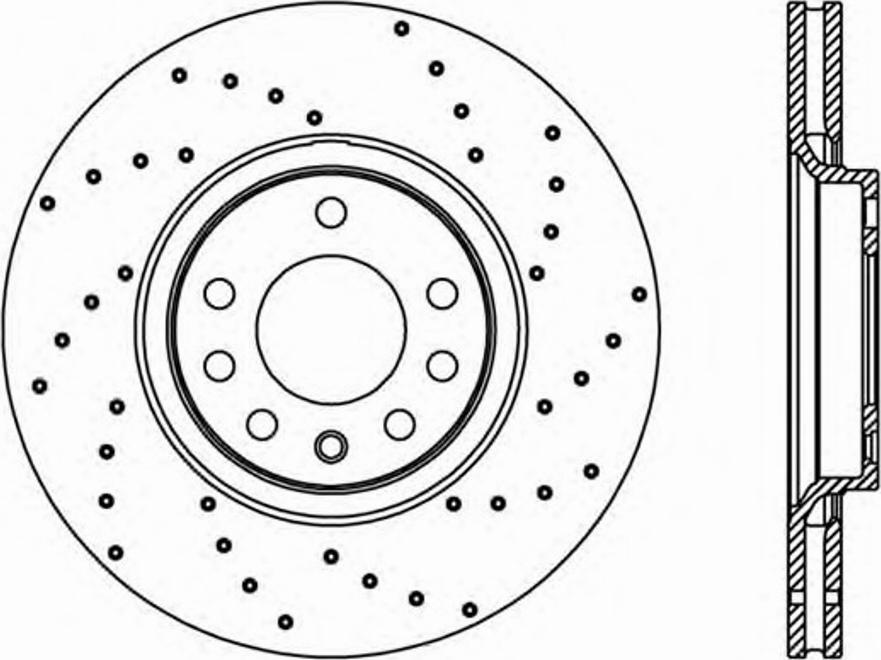 Open Parts BDRS2301.25 - Тормозной диск autospares.lv